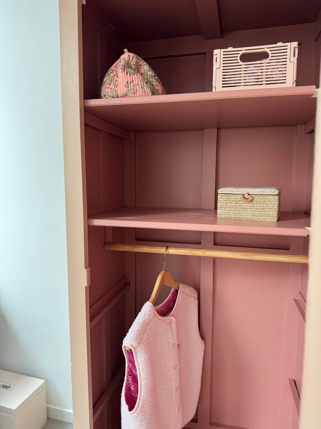 Wardrobe with a door