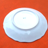 Cup and saucer for breakfast white porcelain limoges france floral decoration