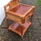 Rattan bedside