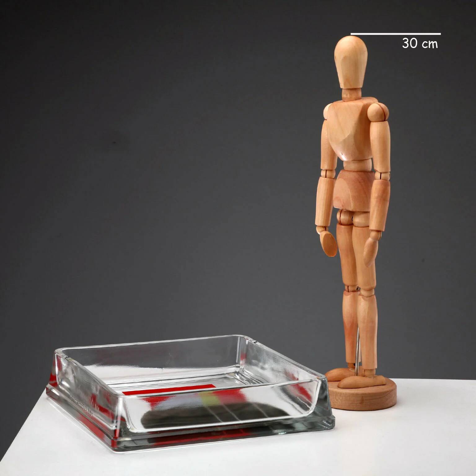 Vintage glass pocket vases, design by Eugenio Carmi, Italy 1999