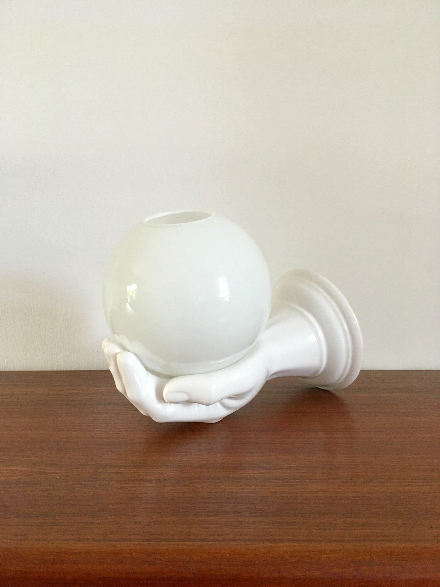 Vintage hand lamp in ceramic 70s