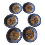 6 assiettes à dessert Gien