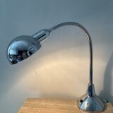 Vintage workshop lamp in chrome metal