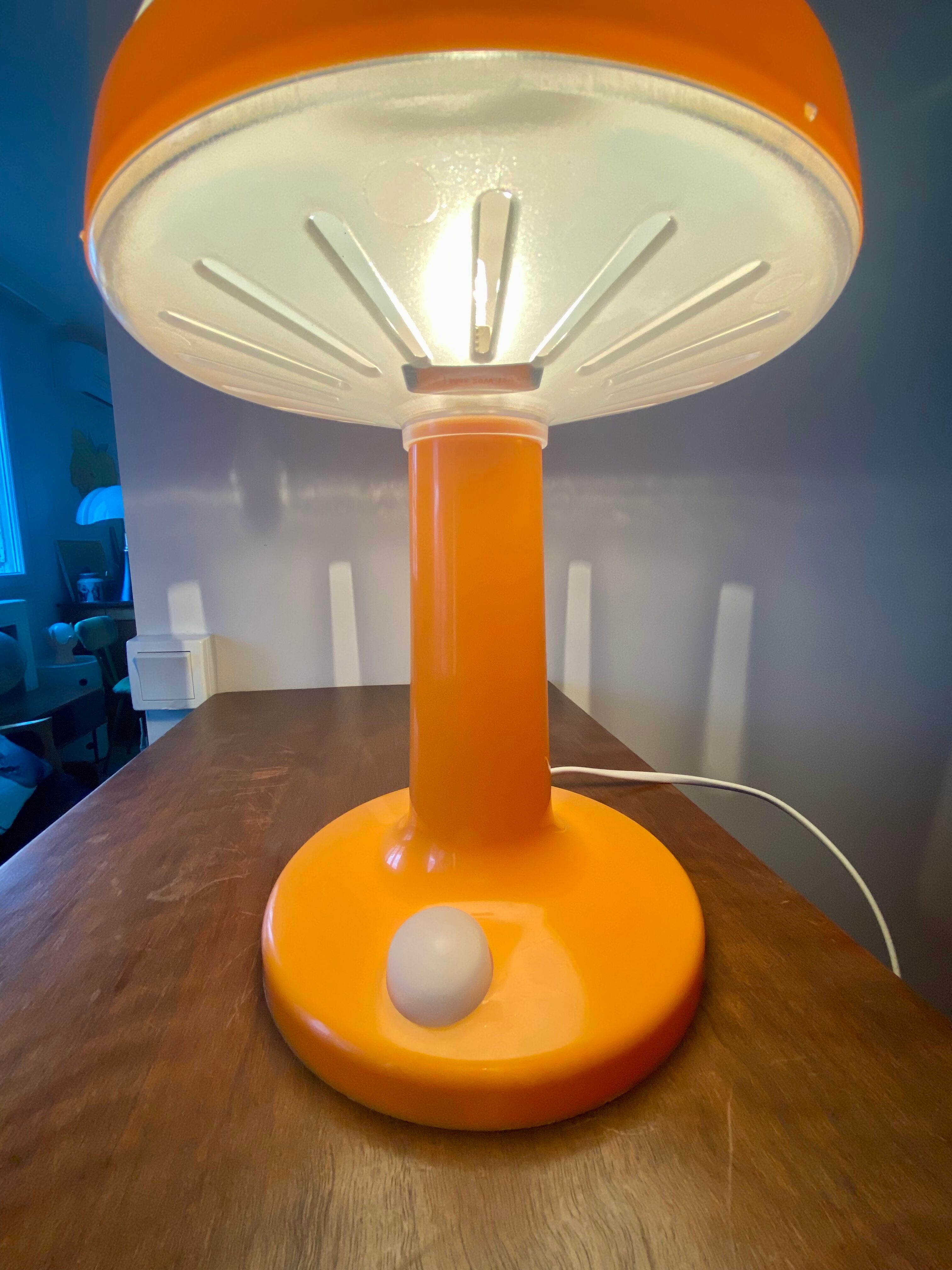 Cloud mushroom lamp Skojig Ikea orange design Henri Preutz