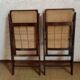 70s folding chairs canning chairs set of four