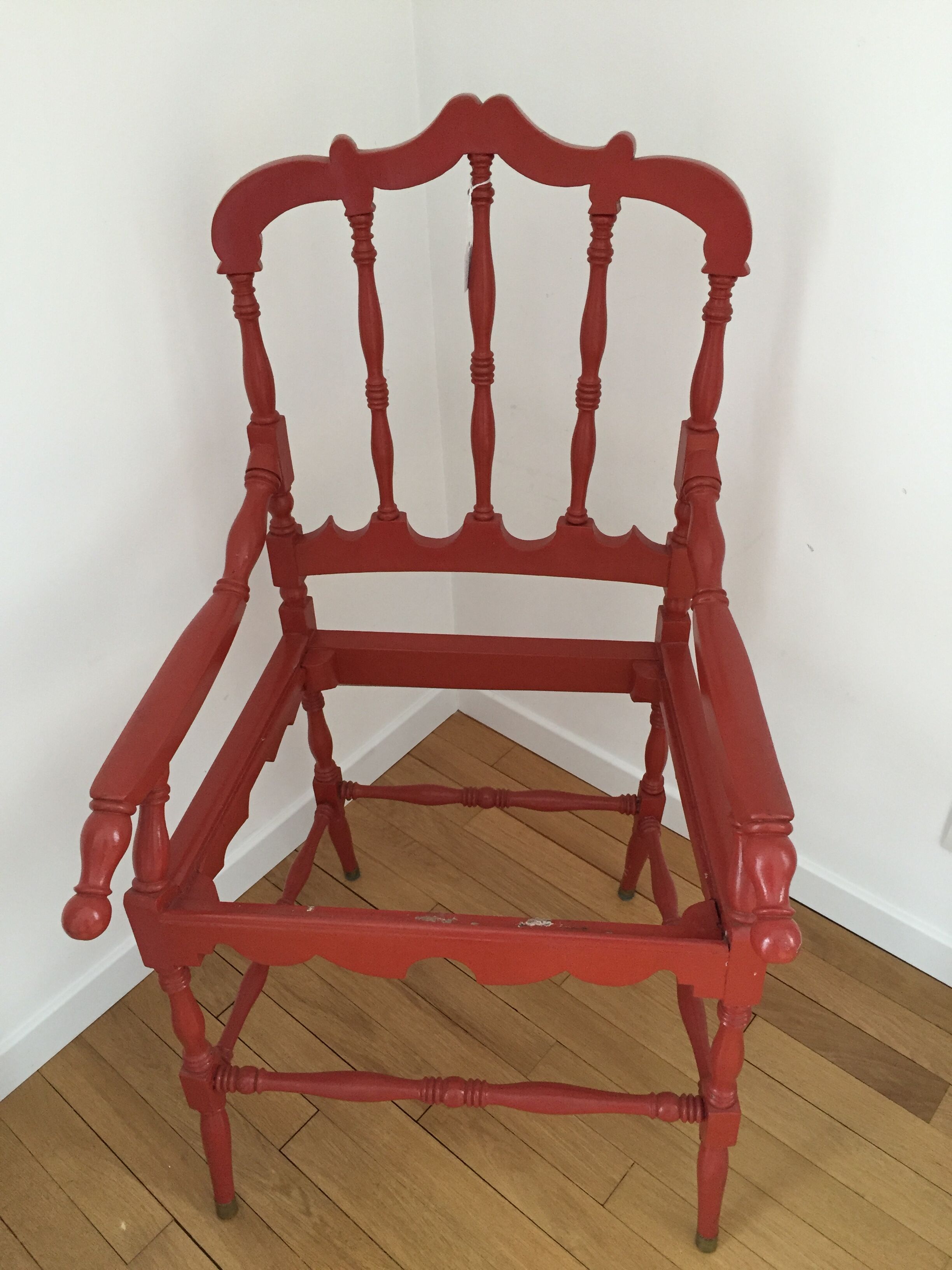 Red chinese chair
