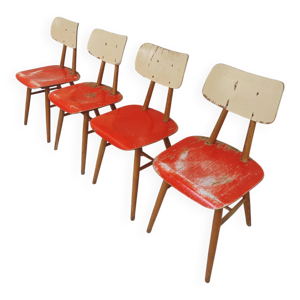 Série de 4 chaises Ton - thonet