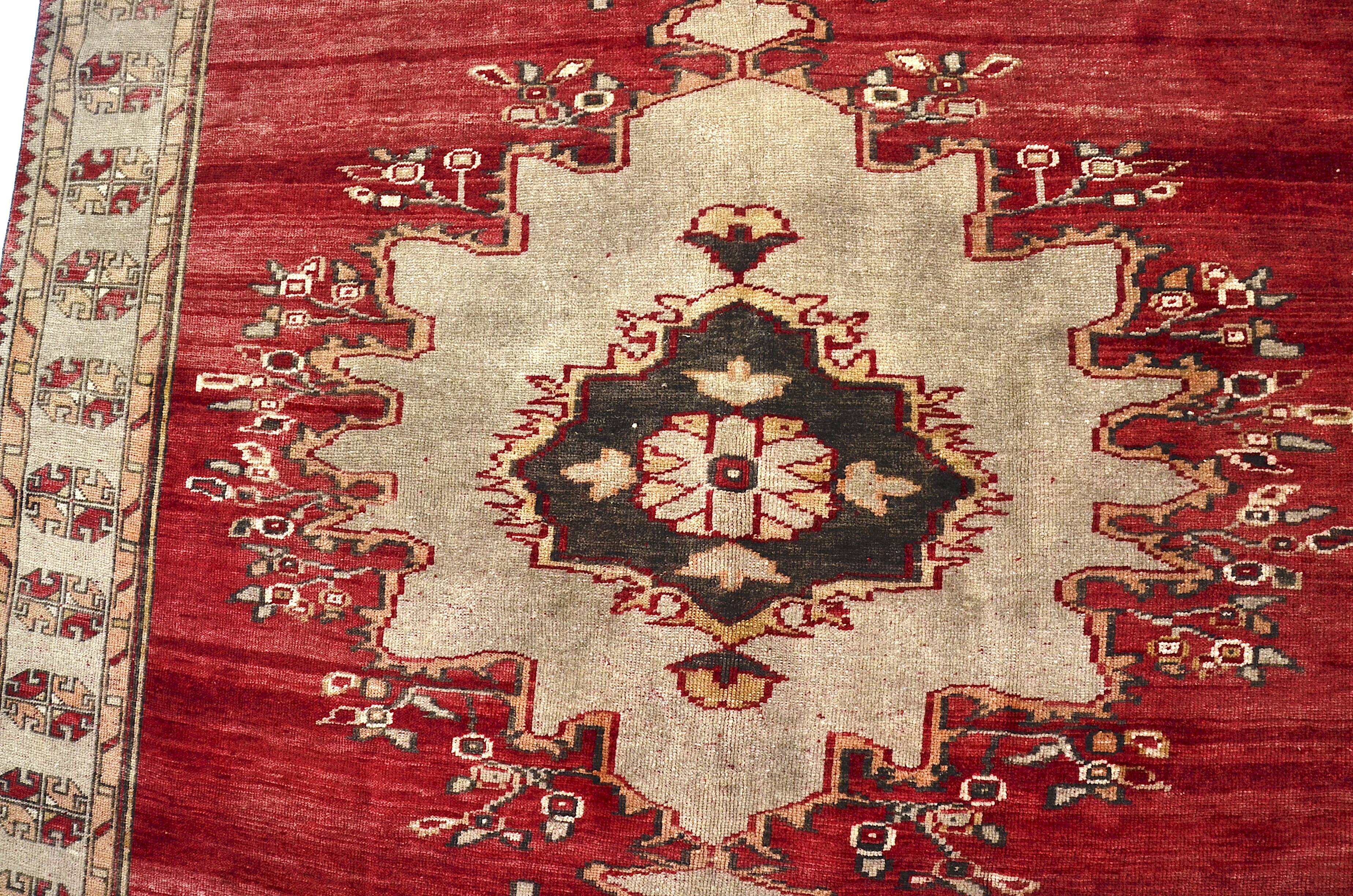 Oushak Vintage Soft Turkish Rug sku 3022