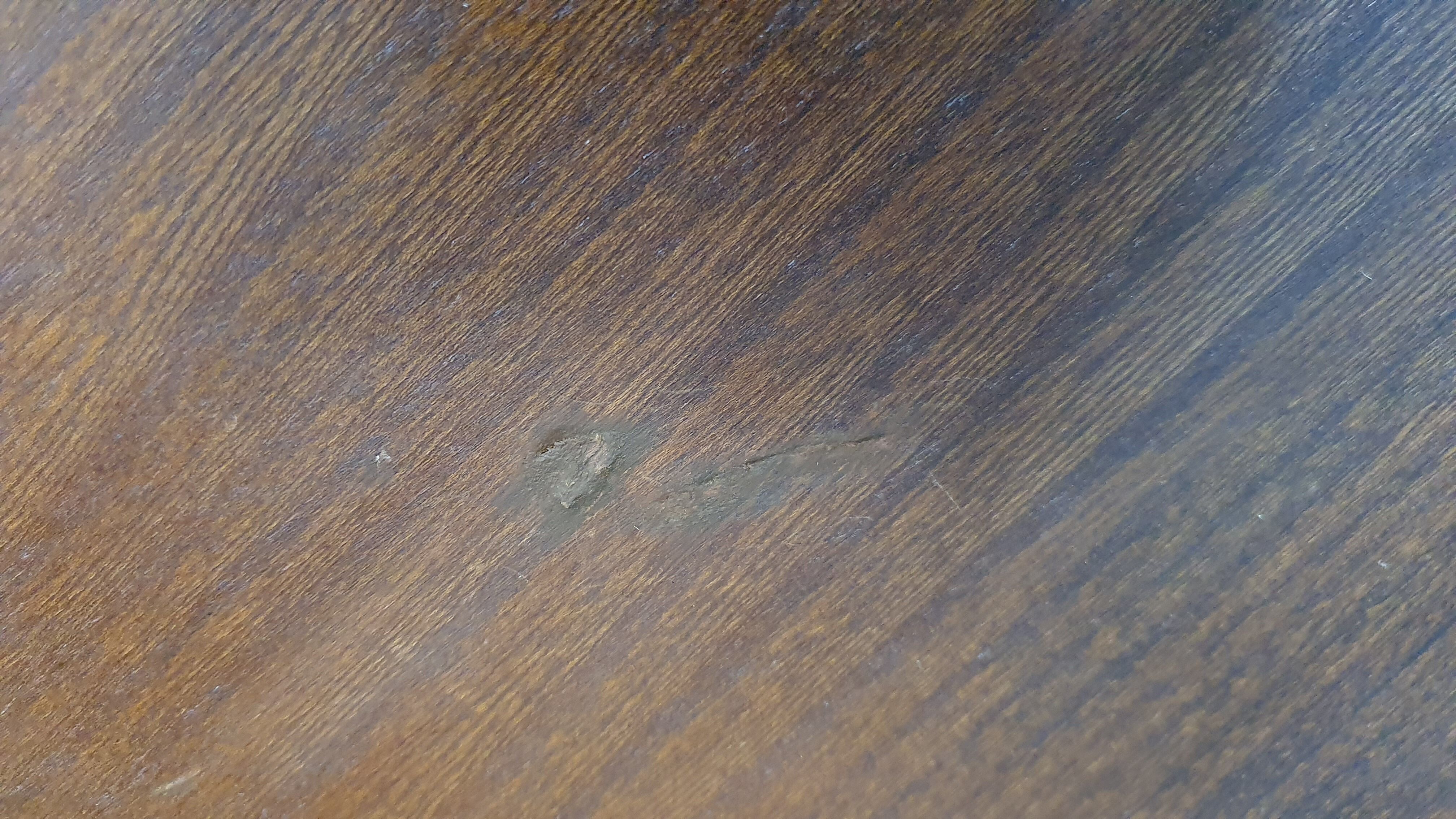 Brutalist elm farm table 60s