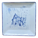Deep porcelain plate