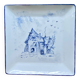 Deep porcelain plate