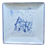 Deep porcelain plate