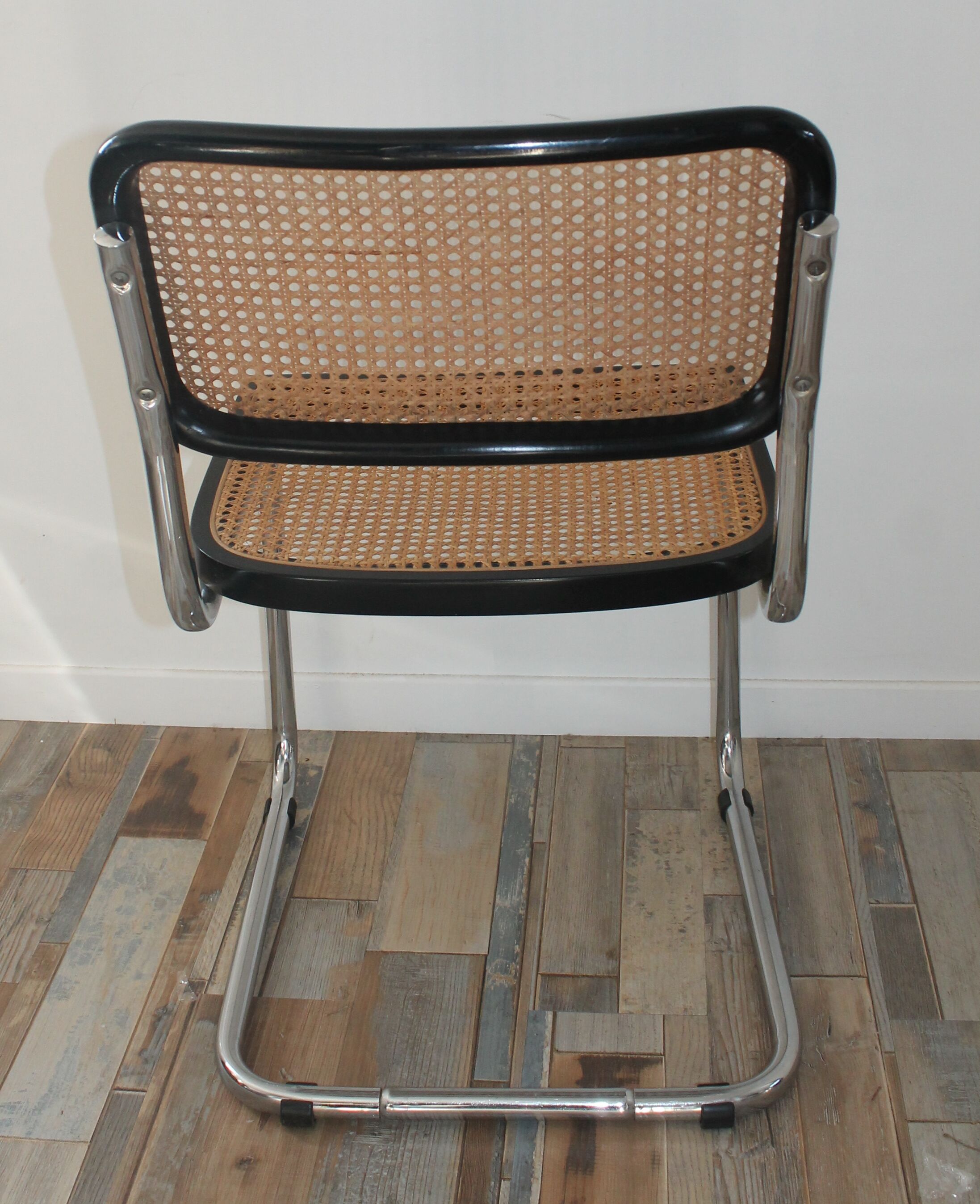 Lot de 4 chaises Cesca B32 par Marcel Breuer