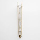 Pair of Art Deco Style Brass and Murano Glass Gold Graniglia Sconces