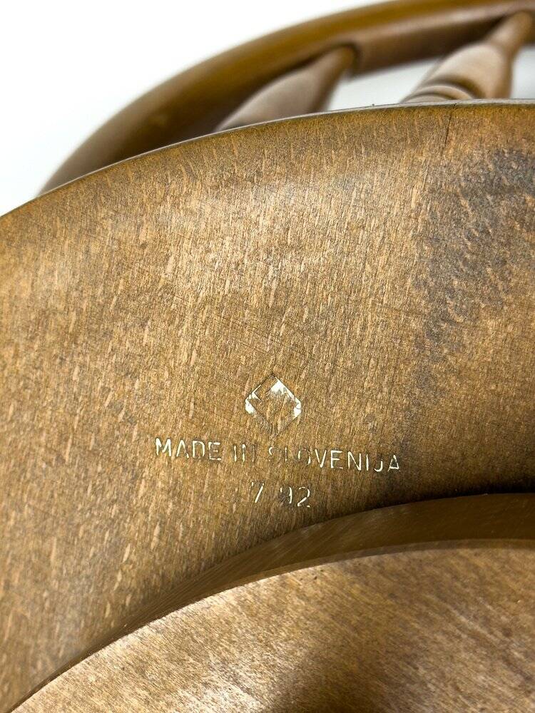 Vintage wooden bar chair, 1992