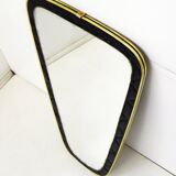Quilted leather mirror