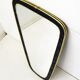 Miroir cuir matelassé