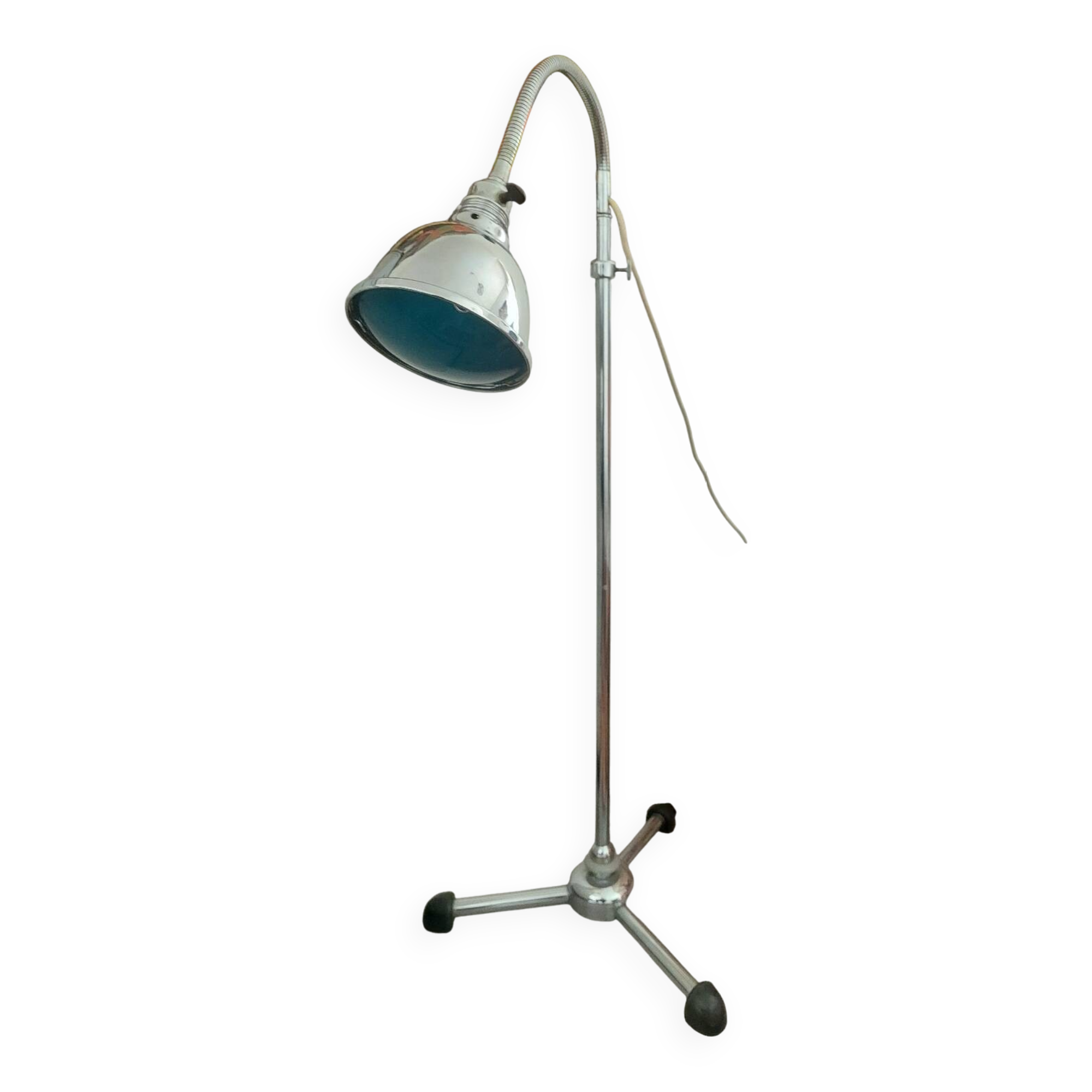 1950s telescopic gooseneck floor lamp