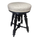 Reupholstered piano stool