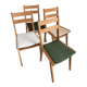 Set of 4 dining room chairs, 50s/60s