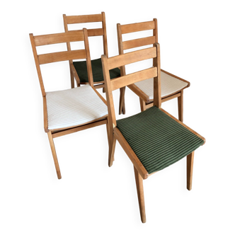 Set of 4 dining room chairs, 50s/60s
