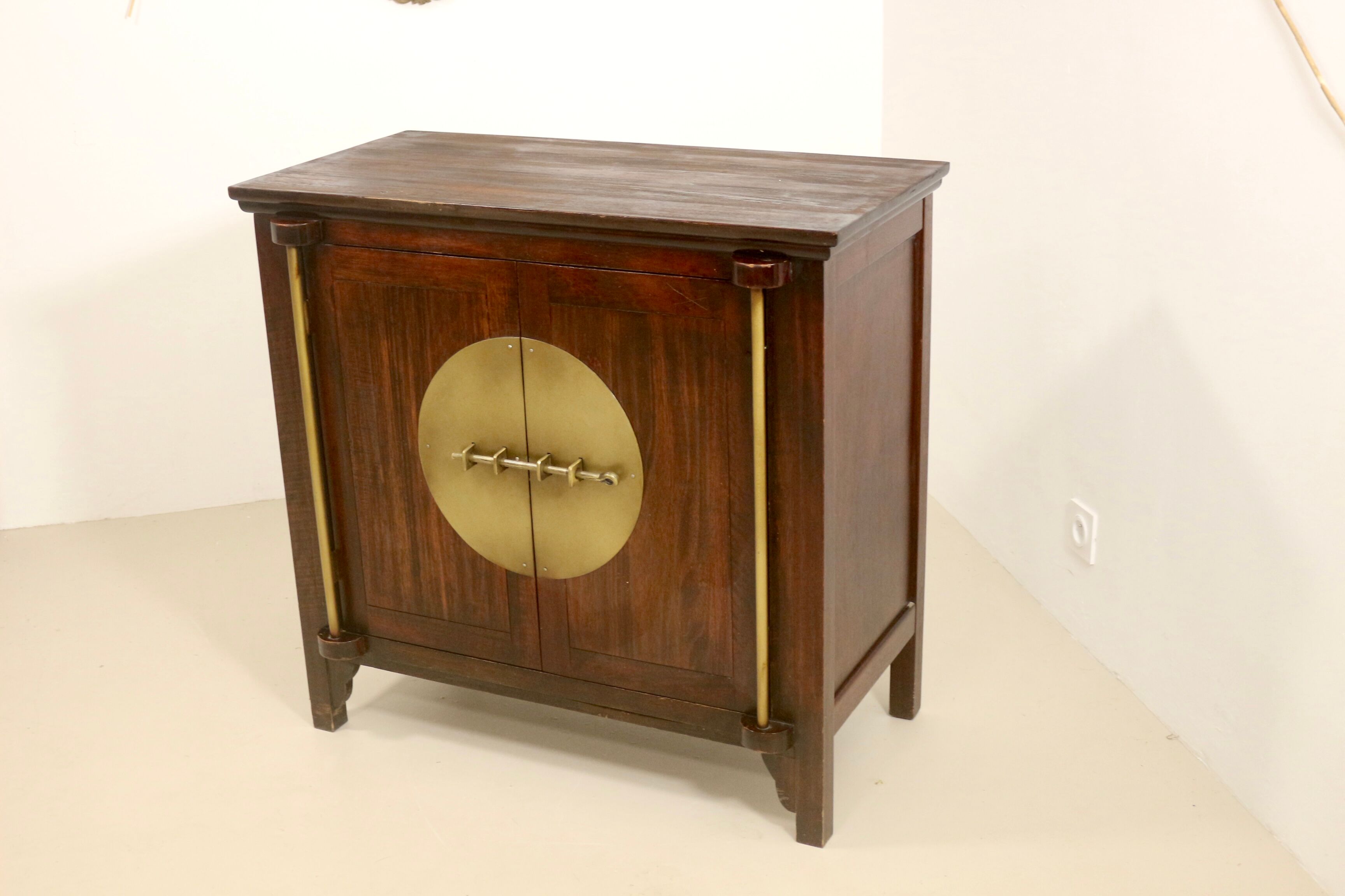 Antique buffet with swing doors Asian design