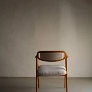 Scandinavian faux shearling chair | 1960s