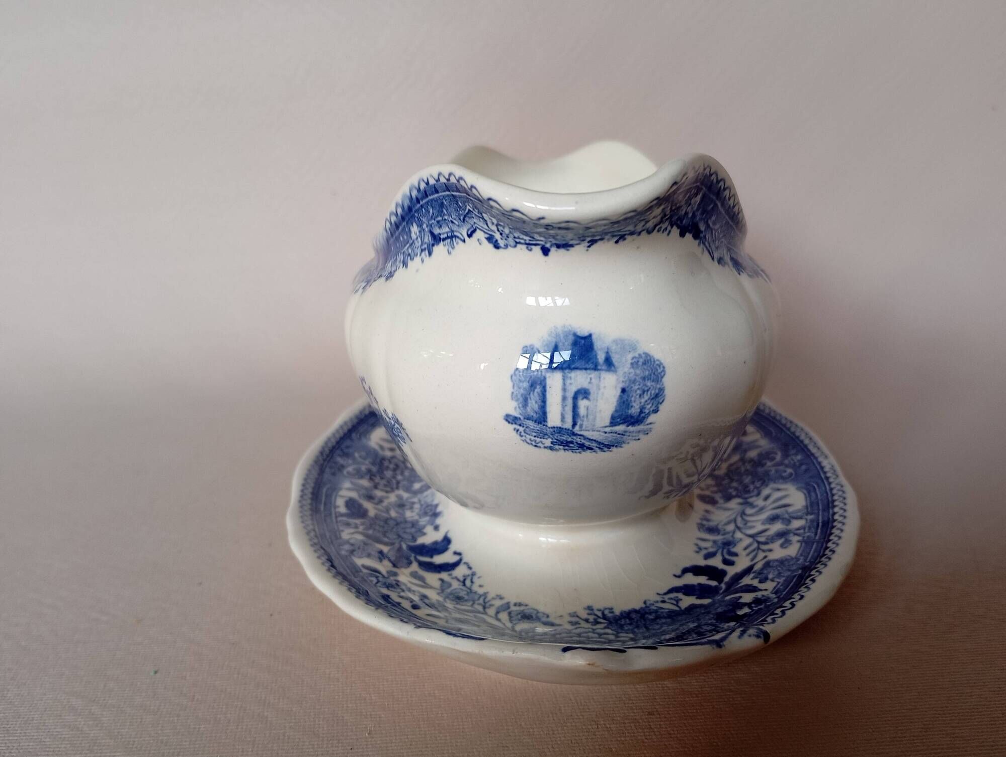 Saucière 'Burgenland' bleu Villeroy & Boch Mettlach