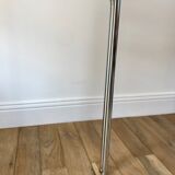 Side table in chrome and smoked glass 70s