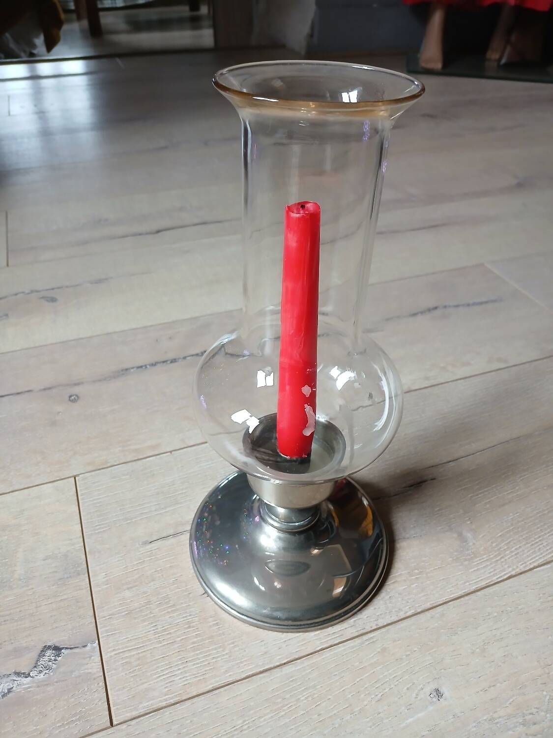 Antique candlestick/tealight holder