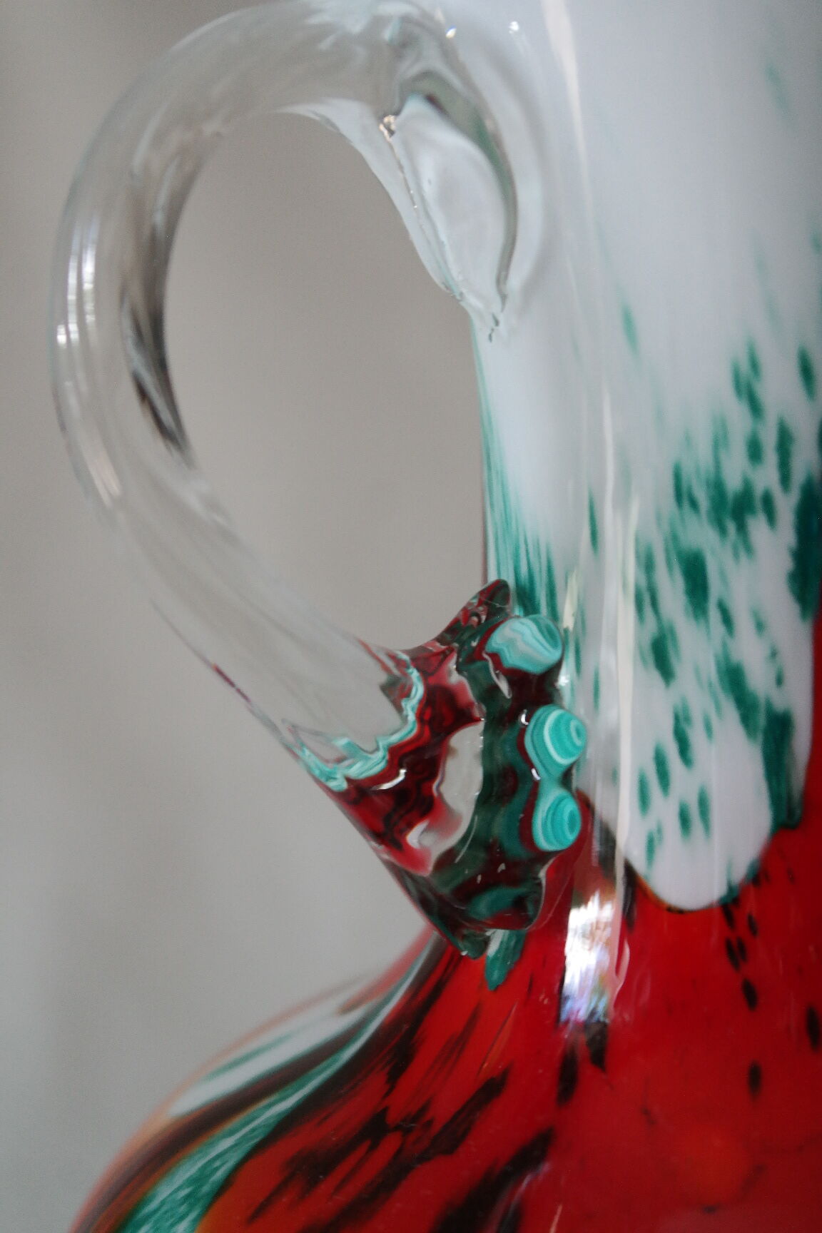 Vase vintage opaline Carlo Moretti