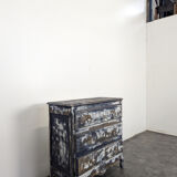 Louis XV style patinated chest of drawers