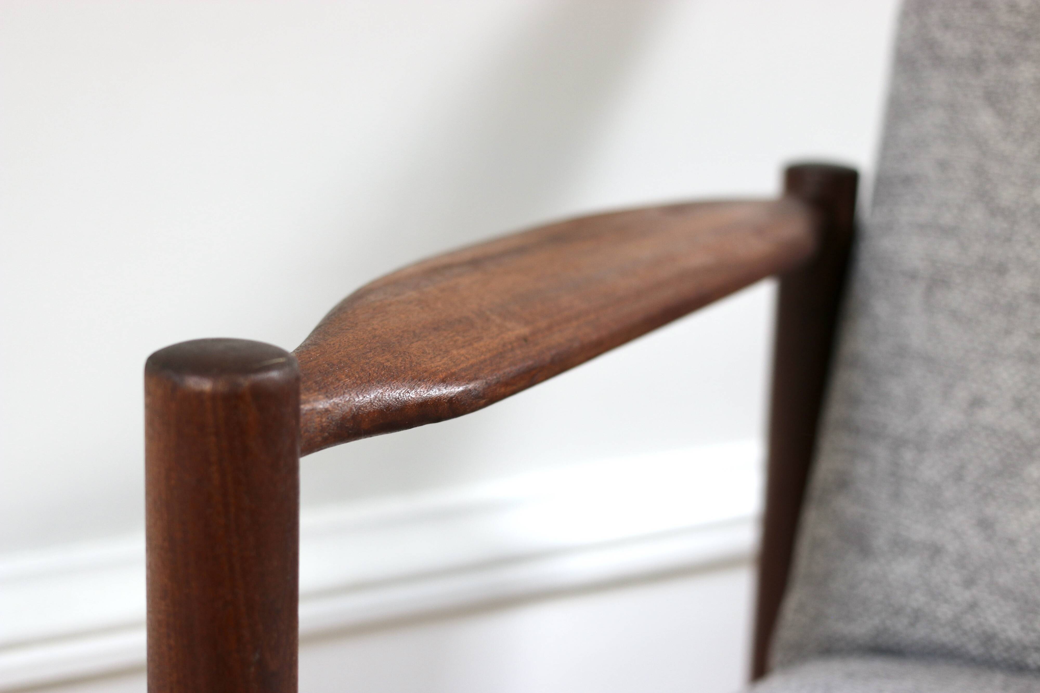 Pair of vintage Scandinavian teak armchairs from the 1960s