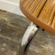 Set of 3 vintage French kitchen chairs, formica & chrome, 1960s-70s