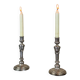 Pair of Louis XVI Style Wolfers Candlesticks, Solid Silver, Hallmarked