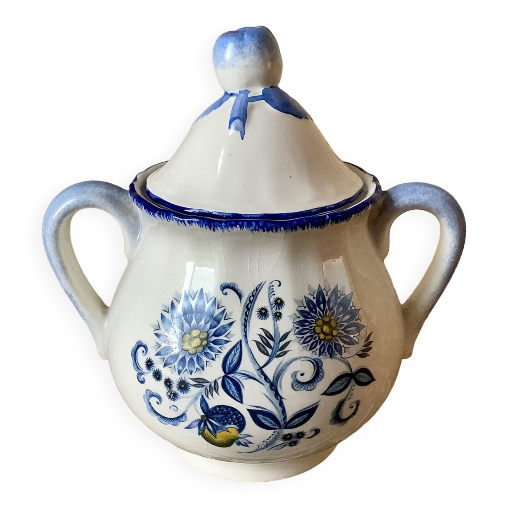 Porcelain sugar bowl