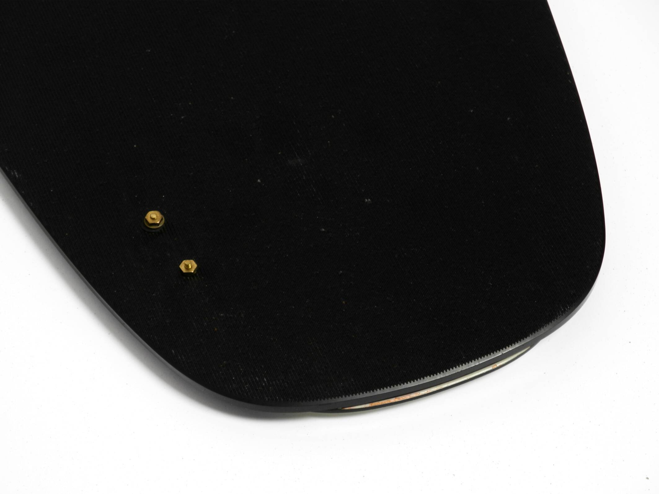 Large Mid Century wall mirror with extraordinary black glass frame