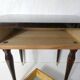 table de nuit chevet en bois laqué et laiton