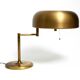 Extraordinary heavy 1960s XXL brass table lamp by Staff with a swivel joint