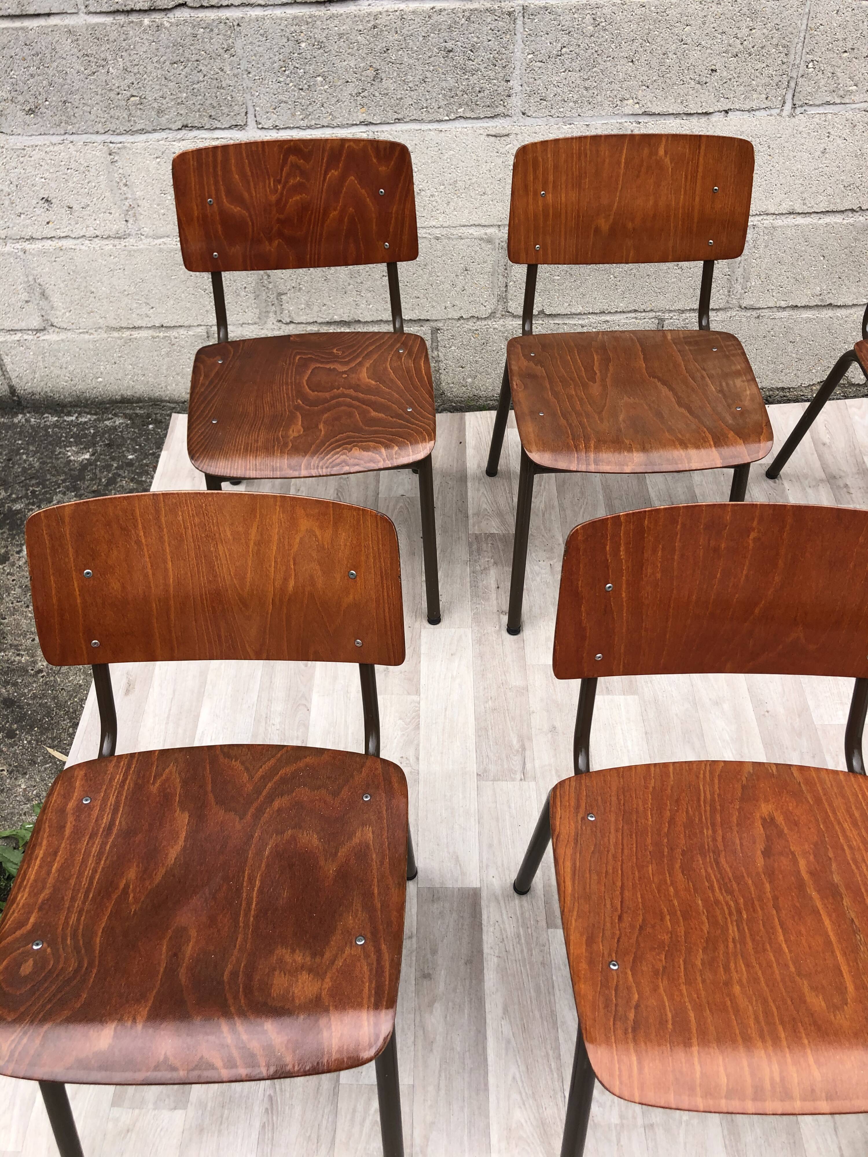 Lot of 6 vintage Marko 60s chairs