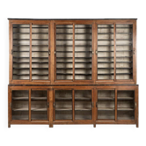 Antique Teak Bookcase with patina