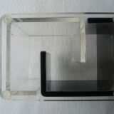 Vintage pencil jar in black and white plexiglass