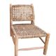 Fauteuil en corde et bois d’eucalyptus