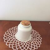 Pot à moutarde en grès vernissé avec bouchon liège