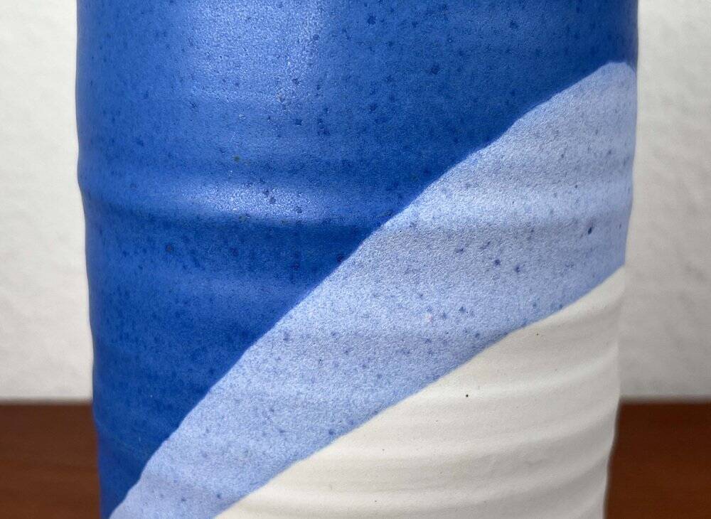 Vase de poterie de studio danoise moderne du milieu du siècle par Karsten Nielsen pour KN Keramik, années 1960
