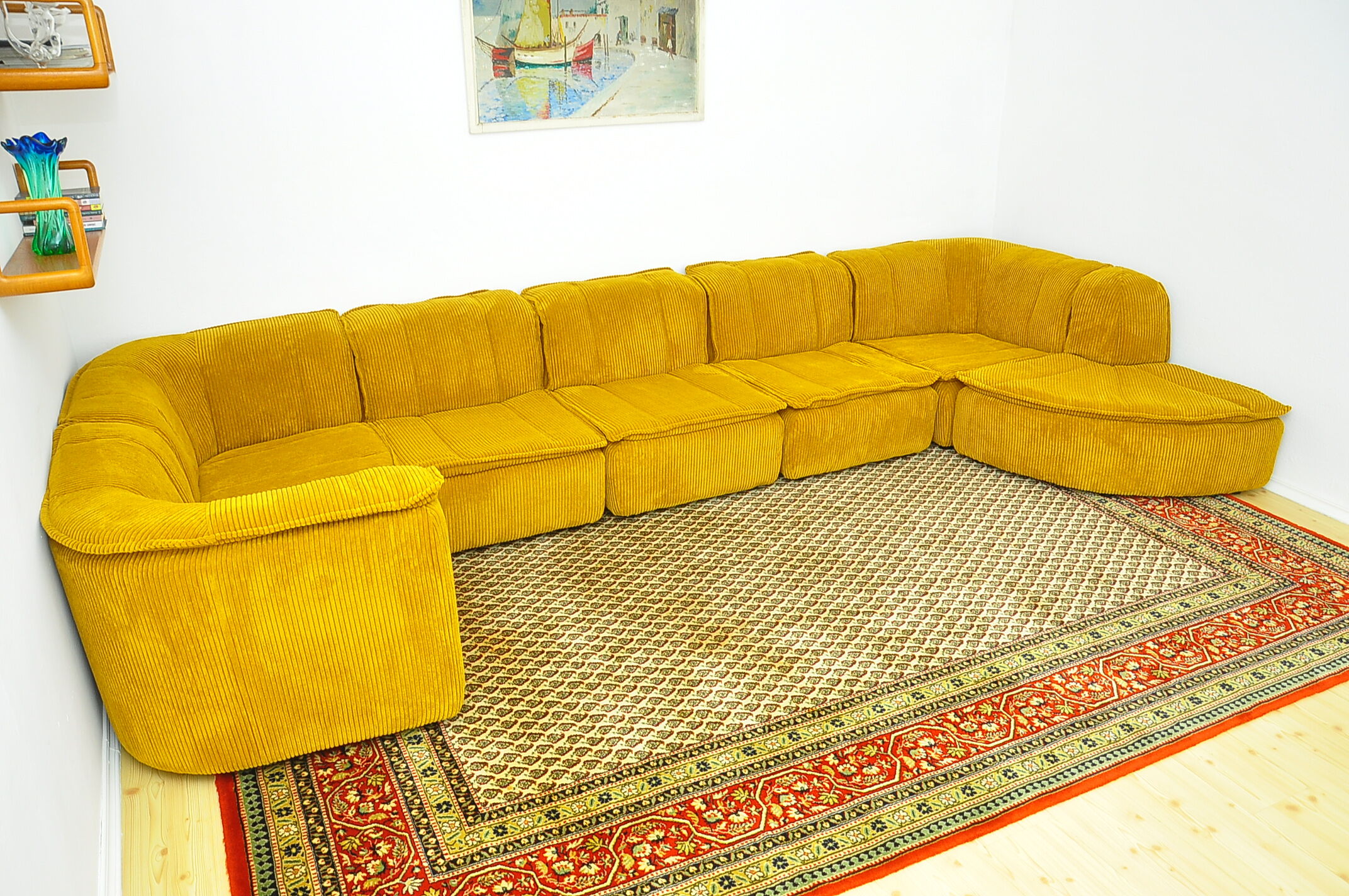 Corduroy modular sofa 1970s