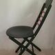 Folding chair 80s red and black