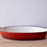 Red cast iron oven dish