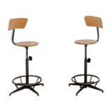 Pair of workshop stools