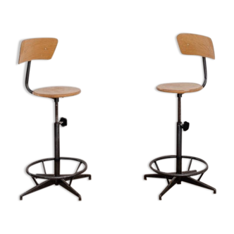 Pair of workshop stools